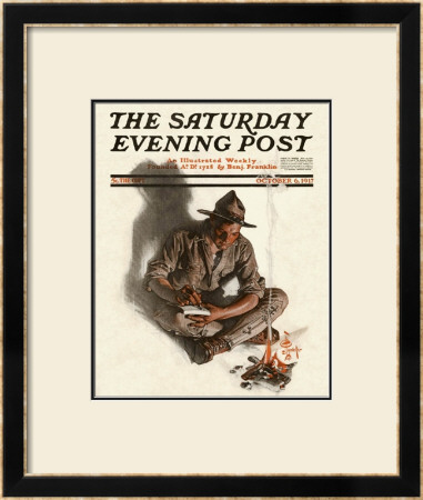 Soldier's Letter Home, C.1917 by Joseph Christian Leyendecker Pricing Limited Edition Print image