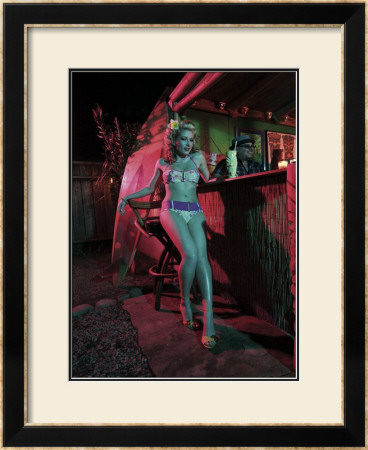 Tiki Bar Pin-Up Girl by David Perry Pricing Limited Edition Print image