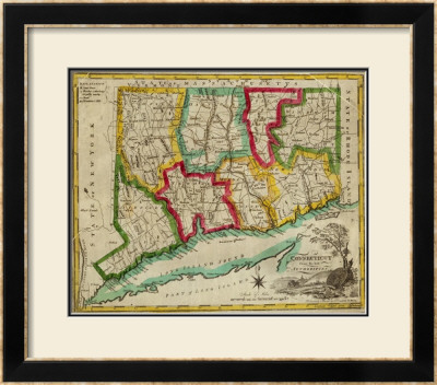 State Of Connecticut, C.1827 by Amos Doolittle Pricing Limited Edition Print image