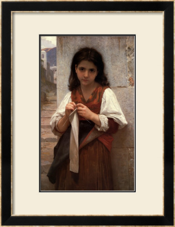Tricoteuse by William Adolphe Bouguereau Pricing Limited Edition Print image