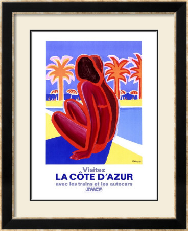La Cote D'azur by Bernard Villemot Pricing Limited Edition Print image