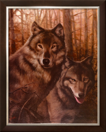 Wolves Pair by T. C. Chiu Pricing Limited Edition Print image