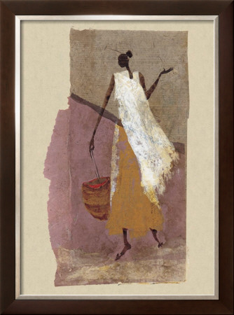 Woman With A Basket by Charlotte Derain Pricing Limited Edition Print image
