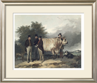 Four Men With A Bull by Richard Ansdell Pricing Limited Edition Print image