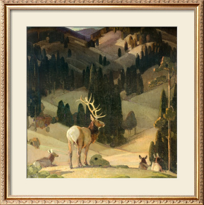 October In The Mountains by W. Herbert Dunton Pricing Limited Edition Print image