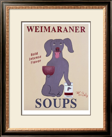 Weimaraner Soups by Ken Bailey Pricing Limited Edition Print image