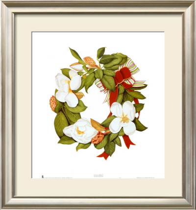 Magnolia Wreath by Nancy Kaestner Pricing Limited Edition Print image