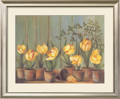 Tulipes Jaunes by Fabrice De Villeneuve Pricing Limited Edition Print image