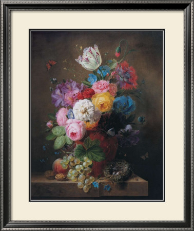 Rich Still Life Of Roses by Arnoldus Bloemers Pricing Limited Edition Print image