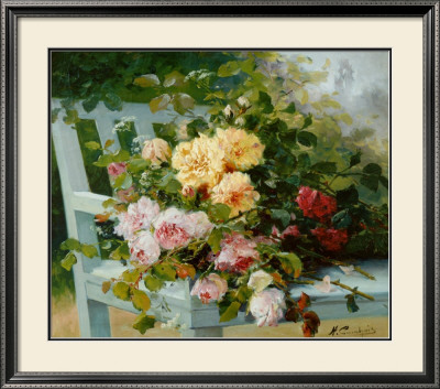 Romantic Roses by Eugene Henri Cauchois Pricing Limited Edition Print image