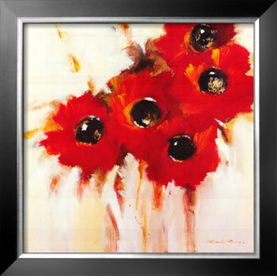 Crimson Poppies I by Natasha Barnes Pricing Limited Edition Print image