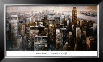 Manhattan By Night by Marti Bofarull Pricing Limited Edition Print image