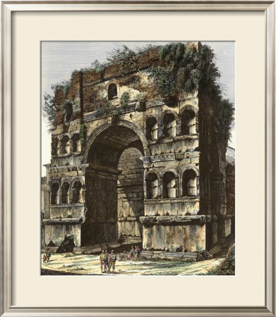 Views Of Rome, Large Portrait by Luigi Rossini Pricing Limited Edition Print image