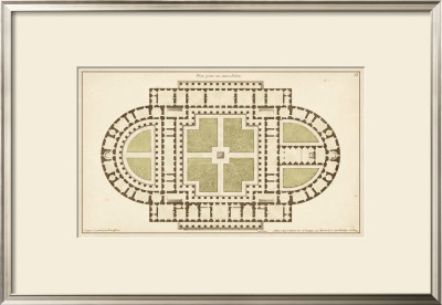 Antique Garden Plan I by Jean Deneufforge Pricing Limited Edition Print image