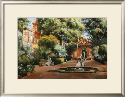 Garden In Seville by Manuel Garcia Y Rodriguez Pricing Limited Edition Print image