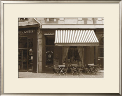 Tables With Striped Overhang by Francisco Fernandez Pricing Limited Edition Print image