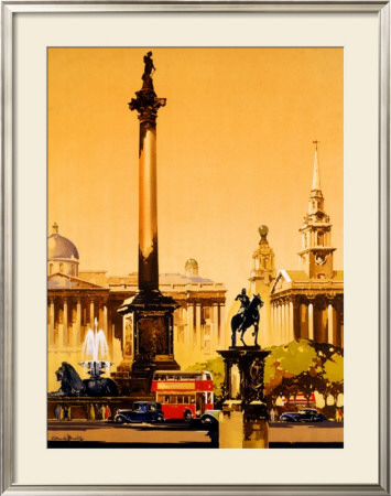 London, Trafalgar Square, 1948-1965 by Claude Buckle Pricing Limited Edition Print image