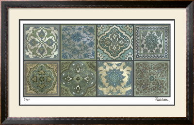 Moroccan Tiles - Silver by Paula Scaletta Pricing Limited Edition Print image