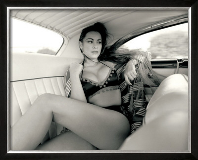 Pin-Up Girl: Back Seat Bikini by David Perry Pricing Limited Edition Print image