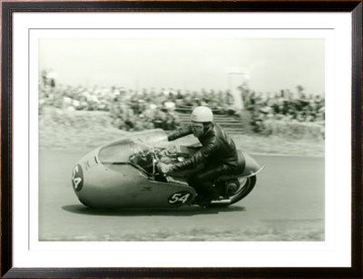 Moto Guzzi Dustbin Gp Motorcycle Race by Giovanni Perrone Pricing Limited Edition Print image