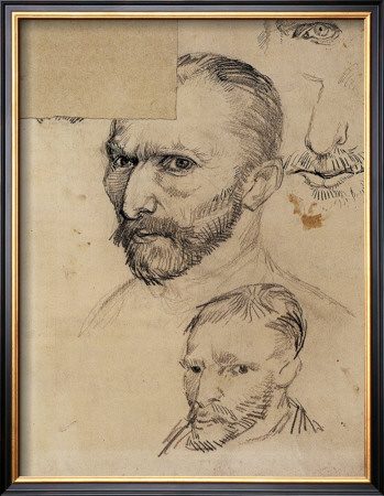 Two Self-Portraits And Several Details by Vincent Van Gogh Pricing Limited Edition Print image
