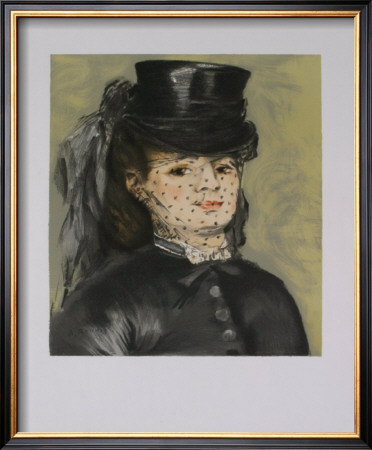 Woman With Black Veil by Pierre-Auguste Renoir Pricing Limited Edition Print image