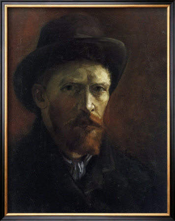 Self-Portrait With Dark Felt Hat by Vincent Van Gogh Pricing Limited Edition Print image