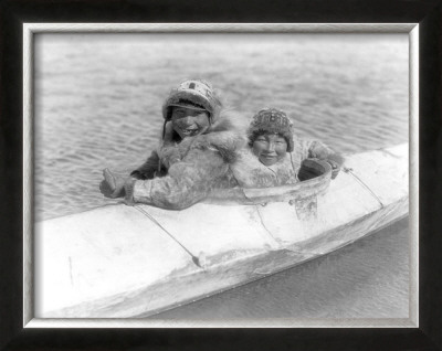 Two Children On The Water by Edward S. Curtis Pricing Limited Edition Print image