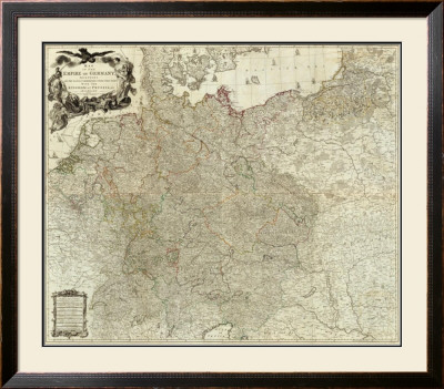 Map Of The Empire Of Germany, C.1790 by Louis Stanislas D'arcy De La Rochette Pricing Limited Edition Print image
