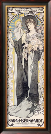 Mucha Bernhardt Farewell Tour Poster by Alphonse Mucha Pricing Limited Edition Print image