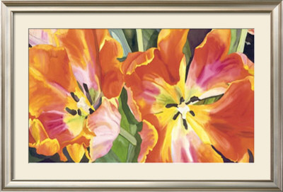Two Parrot Tulips by Leslie Gerstman Pricing Limited Edition Print image
