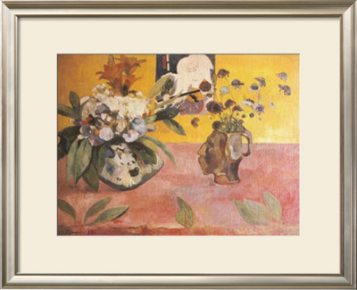 Flowers And A Japanese Print, C.1889 by Paul Gauguin Pricing Limited Edition Print image