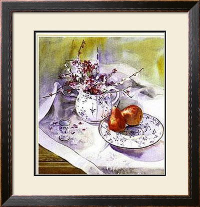 Pears And Pussy Willows by Mary Whyte Pricing Limited Edition Print image