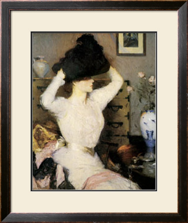 The Black Hat by Frank Weston Benson Pricing Limited Edition Print image