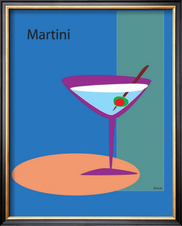 Martini In Blue by Atom Pricing Limited Edition Print image