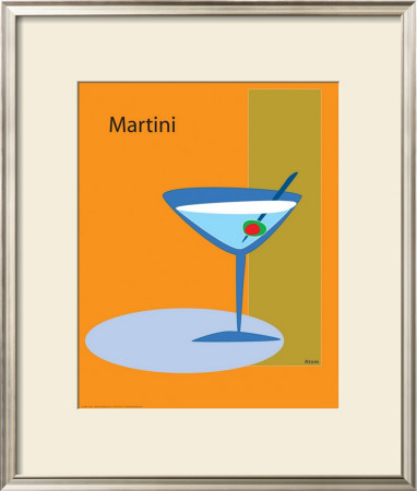 Martini In Orange by Atom Pricing Limited Edition Print image