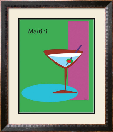 Martini In Green by Atom Pricing Limited Edition Print image