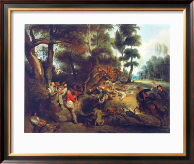 Hunting A Sow by Eugene Delacroix Pricing Limited Edition Print image