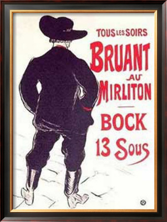 Bruant Au Mirliton by Henri De Toulouse-Lautrec Pricing Limited Edition Print image