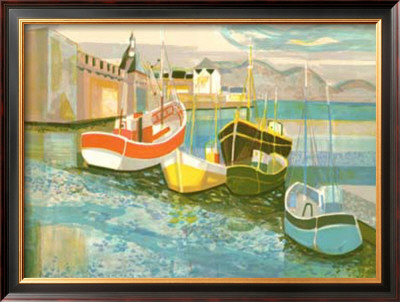 Boats In Harbor Ii by George Lambert Pricing Limited Edition Print image