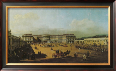 The Castle Schoenbrunn Courtyard by Canaletto Pricing Limited Edition Print image