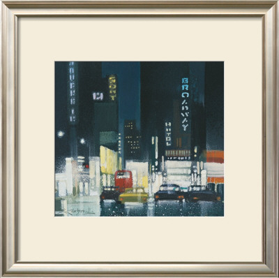Night On Broadway by Xavier Carbonell Pricing Limited Edition Print image