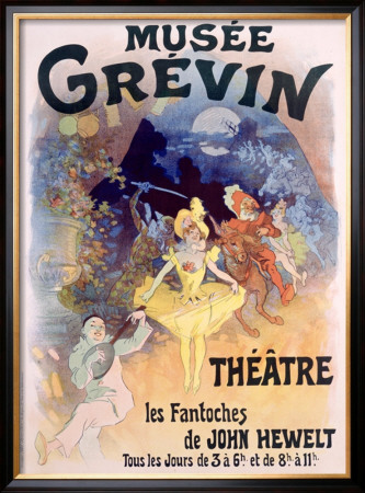 Musee Grevin, Fantoches De John Hewelt by Jules Cheret Pricing Limited Edition Print image