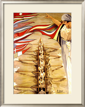 Aviron, 1930 by M. Dacier Pricing Limited Edition Print image