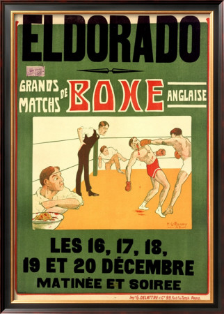 El Dorado, Matchs De Boxe Anglaise by H. L. Roowy Pricing Limited Edition Print image