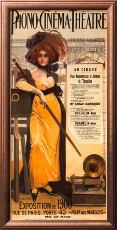 Phone-Cinema-Theatre, Exposition De 1900 by Francois Flameng Pricing Limited Edition Print image