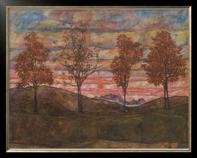 Four Trees by Egon Schiele Pricing Limited Edition Print image