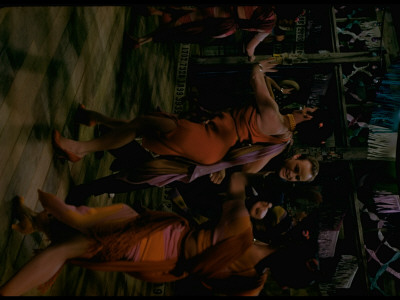 Actor Marlon Brando Dancing With Women In Chorus During Havana Scene From Film Guys And Dolls by Gjon Mili Pricing Limited Edition Print image