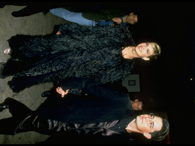 Actor Kyle Maclachlan Walking Hand In Hand With Model Girlfriend Linda Evangelista by Albert Ferreira Pricing Limited Edition Print image