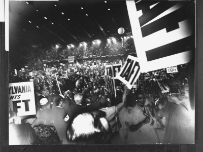 Delegates Demonstrating On Floor For Robert Taft At Republican National Convention by Gjon Mili Pricing Limited Edition Print image